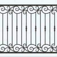Security wrought iron fence security fence rail