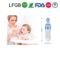 Best Selling Products Silicone Baby Spoon With Food Dispenser With FDA/LFGB Gerber Baby Food