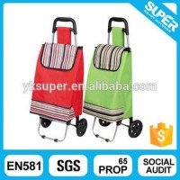 Fold Up Luggage Cart Marketing Shopping Trolley Cart