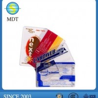 2015 Hot Sale Pvc Material Transparent Plastic Business Card