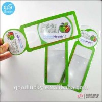 PVC Flexible Plastic Bookmark Ruler 3X Reading Magnifier