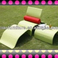 M-High Quality Rattan Garden Wicker Lounge Bed