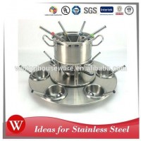 16 Pcs Stainless Steel Fondue Set