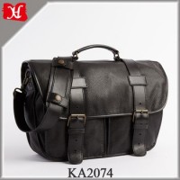 Premium Leather Briefcase Men's Handcrafted Black Briefcase Business Bag
