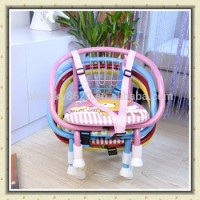 Cartoon Printing Metal Baby Kids Sitting Chair With Whistle