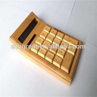 Wholesale Factory Price Bamboo Calculator wooden Calculator