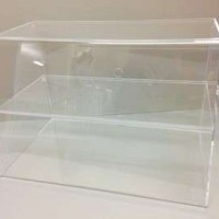 Large Transparent Acrylic Bakery Bread And Cakes Retail Display Showcase