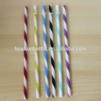 Reusable Multi-colored PP Plastic Striped Drinking Straw For Marson Jars Tumbler Eco-friendly Bpa Fr