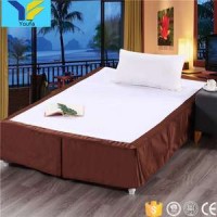 Custom Bedding Hotel Linen Bed Decorative Queen Size 100% Polyester Hotel Fitted Bed Skirt