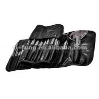 Cheap Stock 32pcs Pro Cosmetic Tool Makeup Brush Set Kit With Roll Up Black Bag Case