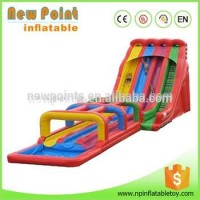 0.6 Mm PVC Hippo Giant Inflatable Water Slide For Adults