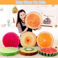 40cm 3D Print Comfortable Funny Fruit Round Seat Cushion Home Office Decor Seat Cushion Pillow Butto