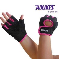 Aolikes Climbing Bicycle Fingerless Sports Racing Gloves