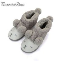 Cute Sheep Warm Winter Women/men Couples Home Slippers For Indoor House Bedroom Plush Shoes Soft Bot