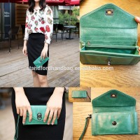 2016 Brand Clutch Bag Leather Ladies Evening Bag Women Real Leather Wallet Wristler Bag