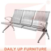 Public Stainless Steel Seating Bench Hospital Chair High Back Airport Waiting Chairs