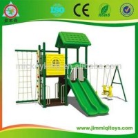 Outdoor Plastic Toys Structure Baby Swing And Slide Set For Sale