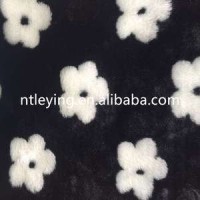 Hot Sale High Quality Best Price Flower Jacquard Faux Fur For Blanket Coat LYFH021