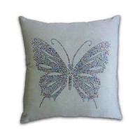 High Quality Best Sale Butterfly Hot Drilling Diamond Sequin Throw Pillow Case Covers Bling Sequin I