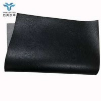 Knitted Pvc Black Leather For Car Seat Synthetic Leather