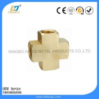NPT Forged Female Threaded Brass/copper Cross Fitting For USA Market