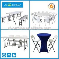 HDPE Blow Mold Folding Plastic Table And Chairs sale Cheap Plastic Foldable Chairs And Tables