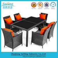 2016 New PE Wicker Rattan Outdoor Furniture Dining Set Table And Chair