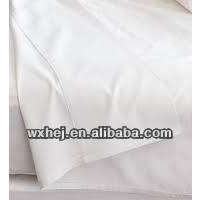 Hotel White Egyptian Polyeseter Cotton Bed Linen Fabric