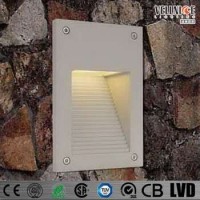 Rectangle Exterior Stair Light LED Slide Step Light Indoor Recessed Wall Lamp