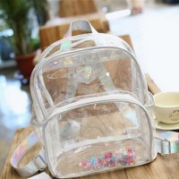 China Custom Waterproof Fashion Plastic Clear Mini Pvc Backpack