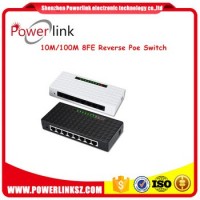 100M 8 Port Reverse Power Supply RPOE POE Switch For FTTH GEPON ONU
