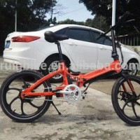 2017 New Arrival Magnesium Alloy Frame And Wheel High End Foldable Electric Bicycle