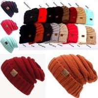 Custom Logo Men Women Winter Hat Knitting Hip-hop Skully Bonnet CC Beanie Hat