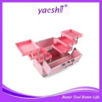 Yaeshii Combination Lock Hard Side Aluminum Beauty Cosmetic Makeup Case