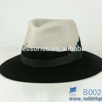 Dip Dye Design Fedora Hats  Leather Band Wool Felt Hats  Hat Factory