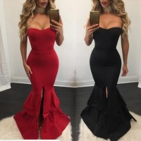 B32247A Women Clothing Custom Made Clothing Manufacturer Party Wear Fishtail Evening Dress