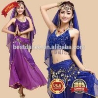 BestDance New Professional Belly Dance Costume Outfit Set Bollywood Costume Wear