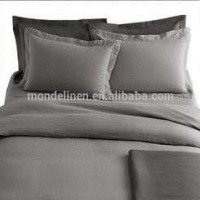 100% Pure Natural Stone Washed Bed Linen Duvet Cover With Flange