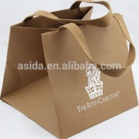 Plus Size Square Kraft And Cotton Belt Paper Bags Wholesale