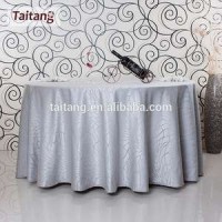 Fancy Polyester Waterproof 72"/90"/108"/120"/132" Round Pintuck Table Cloth