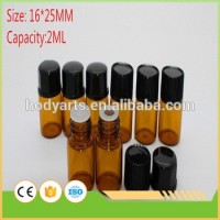 Wholesale New Design And High Quality 2ml Amber Glass Essential Oil Bottle