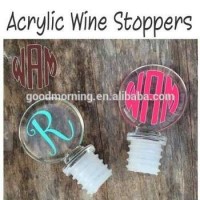 Personalized Monogrammed Acrylic Wine Stoppers