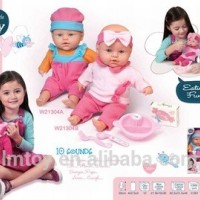 New Wholesale Girls Toy Doll For Kids/ Eating Baby Doll With 10 Sounds