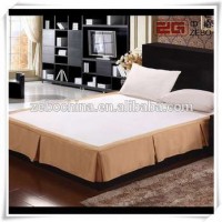 Hotel Decoration Queen Bed Skirts With Wholesale Price