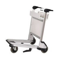 Popular Hand Brake Stainless Steel Airport Luggage And Baggage Trolley