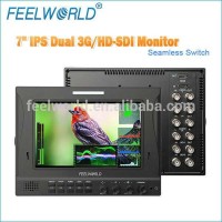 7 Inch IPS Screen LCD Monitor Seamless Switch HDMI SDI For Portable Digital Camera
