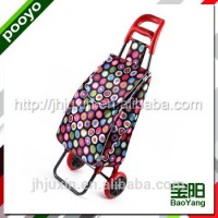 Reusable Shopping Bags supermarket Shopping Trolley Carts For Elder JX-A2S-PU04