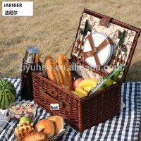New Design Willow Picnic Basket Hot Selling Outdoor Wicker Basket most Popular Camping Willow Basket