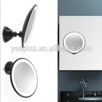 LED Light Swivel Locking Suction Brite Bathroom/Travel Magnification Makeup Mirror
