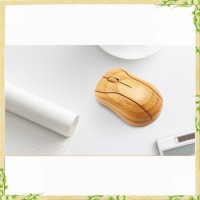 Used By Both Right And Left Hand Ergonomic Symmetric Design Bamboo Computer Mouse Wireless